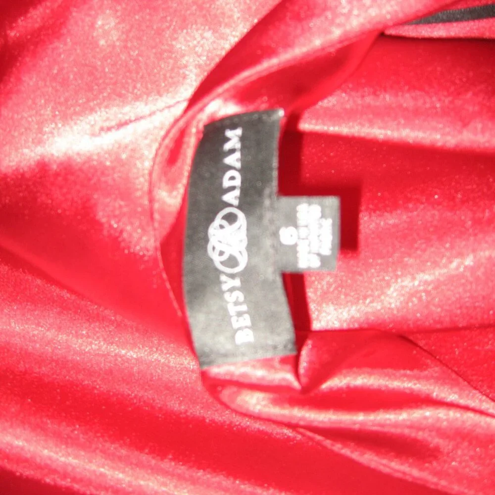 Floor Length Red Dress - Picture 4 of 4